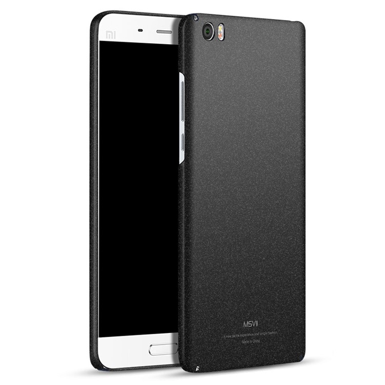 MSVII Ultra-thin Matte Plastic Phone Case for Xiaomi Mi 5 - Black-1