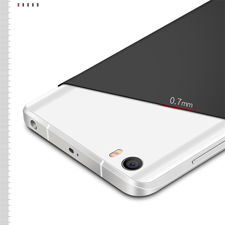 MSVII Ultra-thin Anti-shock Hard Plastic Phone Case for Xiaomi Mi 5 - Black-4