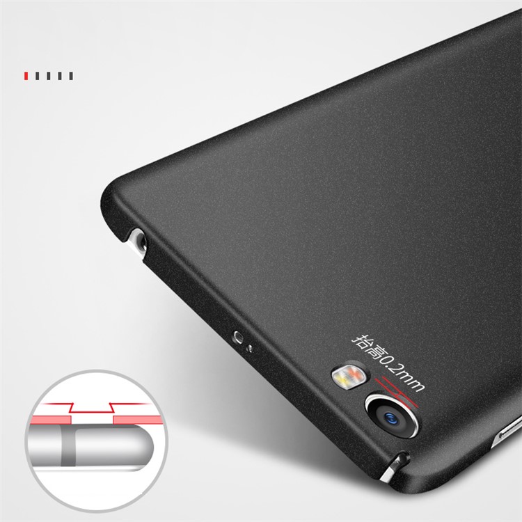 MSVII Ultra-thin Anti-shock Hard Plastic Phone Case for Xiaomi Mi 5 - Black-6