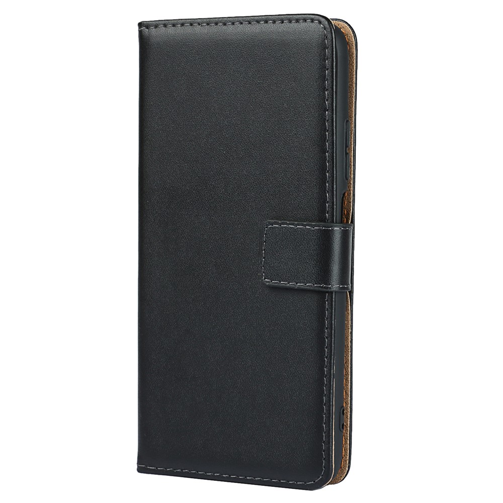 Full-Protection Split Leather Wallet Stand Mobile Phone Case Shell for Xiaomi Poco M3-2