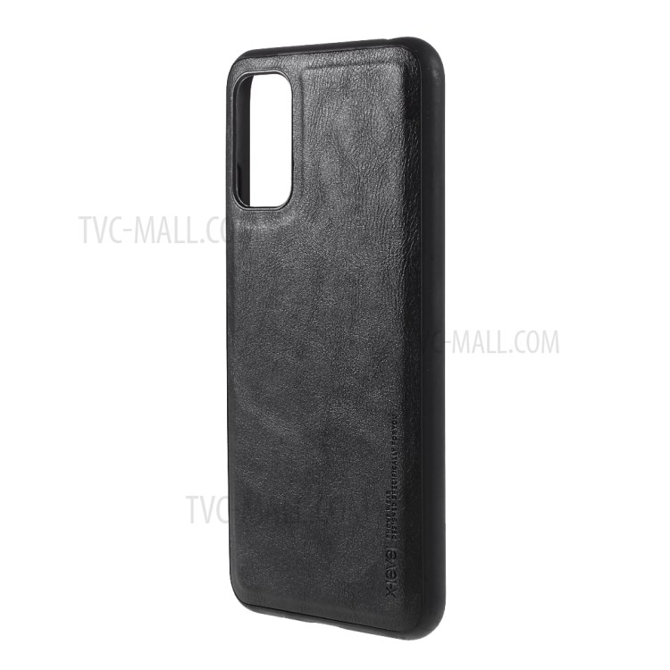 X-LEVEL For Xiaomi Redmi Note 10 5G Vintage Style PU Leather Coated TPU Phone Shell - Black-2