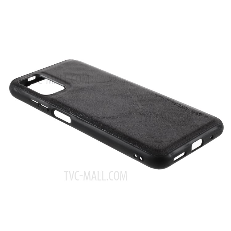 X-LEVEL For Xiaomi Redmi Note 10 5G Vintage Style PU Leather Coated TPU Phone Shell - Black-4