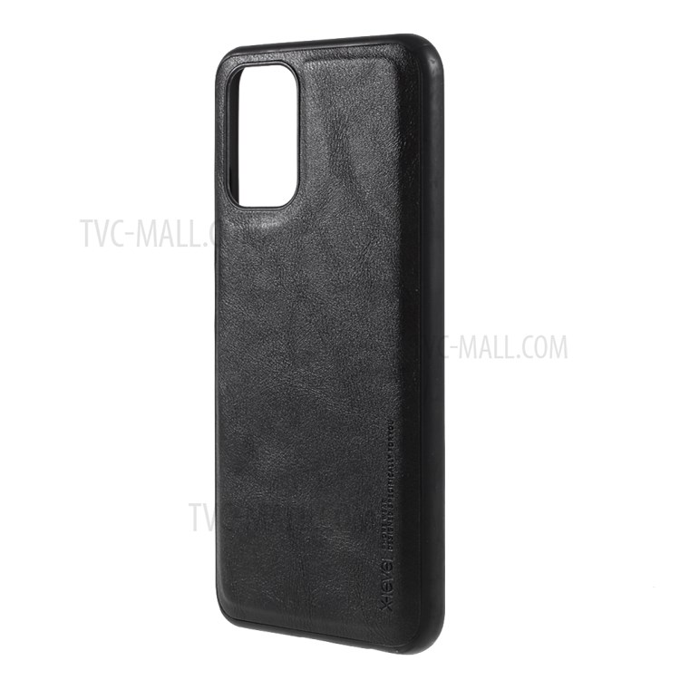 X-LEVEL Vintage Style PU Leather Coated TPU Phone Shell for Xiaomi Redmi Note 10 4G/Note 10S - Black-2