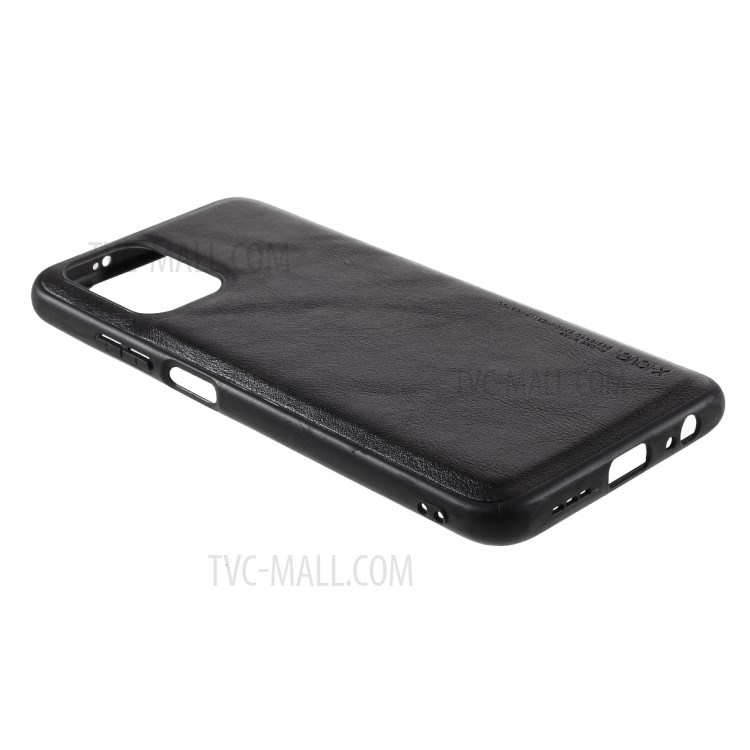 X-LEVEL Vintage Style PU Leather Coated TPU Phone Shell for Xiaomi Redmi Note 10 4G/Note 10S - Black-4