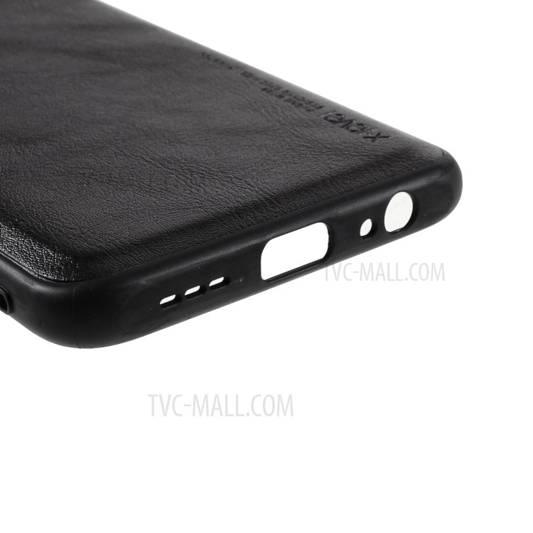 X-LEVEL Vintage Style PU Leather Coated TPU Phone Shell for Xiaomi Redmi Note 10 4G/Note 10S - Black-5