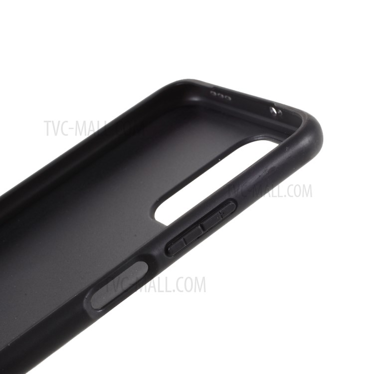 X-LEVEL Vintage Style PU Leather Coated TPU Phone Shell for Xiaomi Redmi Note 10 4G/Note 10S - Black-8