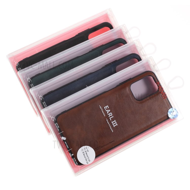 X-LEVEL Vintage Style PU Leather Coated TPU Phone Shell for Xiaomi Redmi Note 10 4G/Note 10S - Black-9