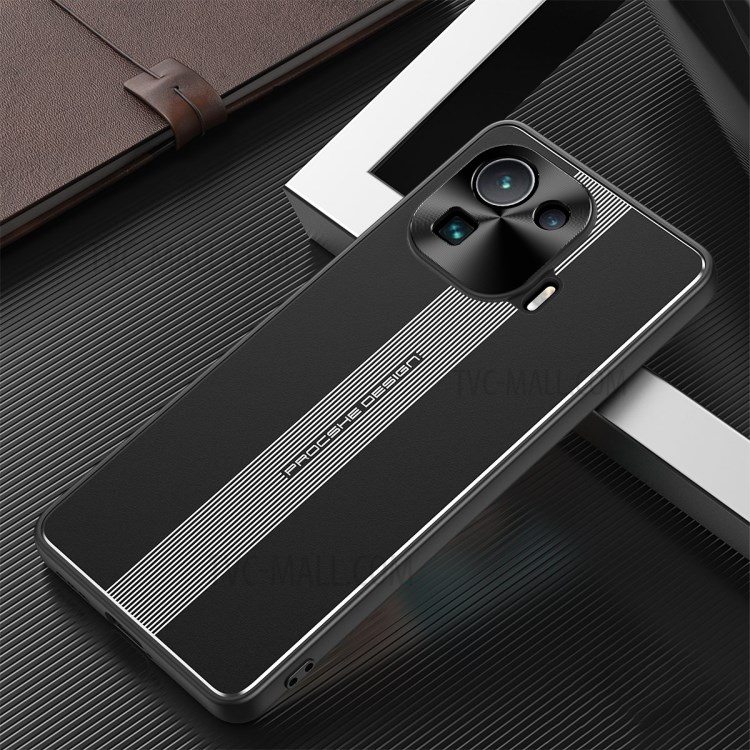 Shockproof TPU + Metal Hybrid Phone Protective Case with Built-in Magnet Sheet for Xiaomi Mi 11 Pro - Black-1