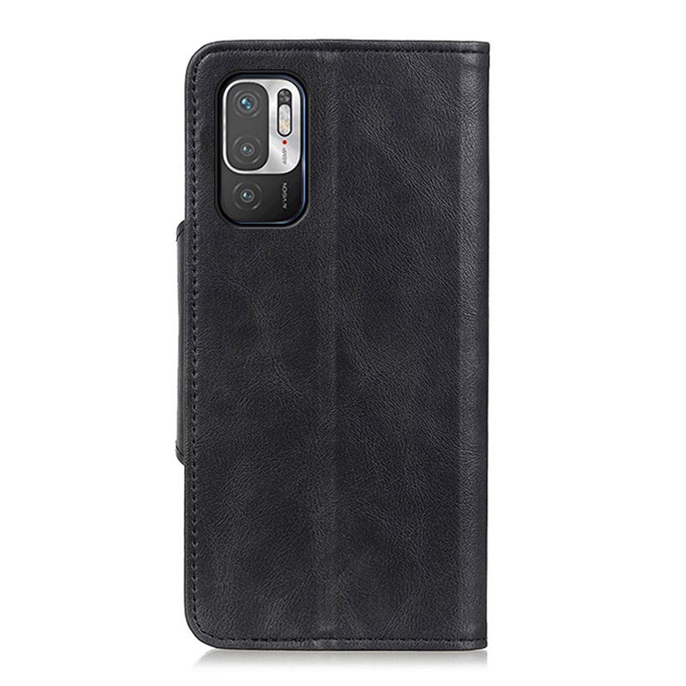 Full Protection Stand Design PU Leather Wallet Case with Magnetic Closure Brass Buckle for Xiaomi Poco M3 Pro 4G/Poco M3 Pro 5G/Note 10 5G - Black-3