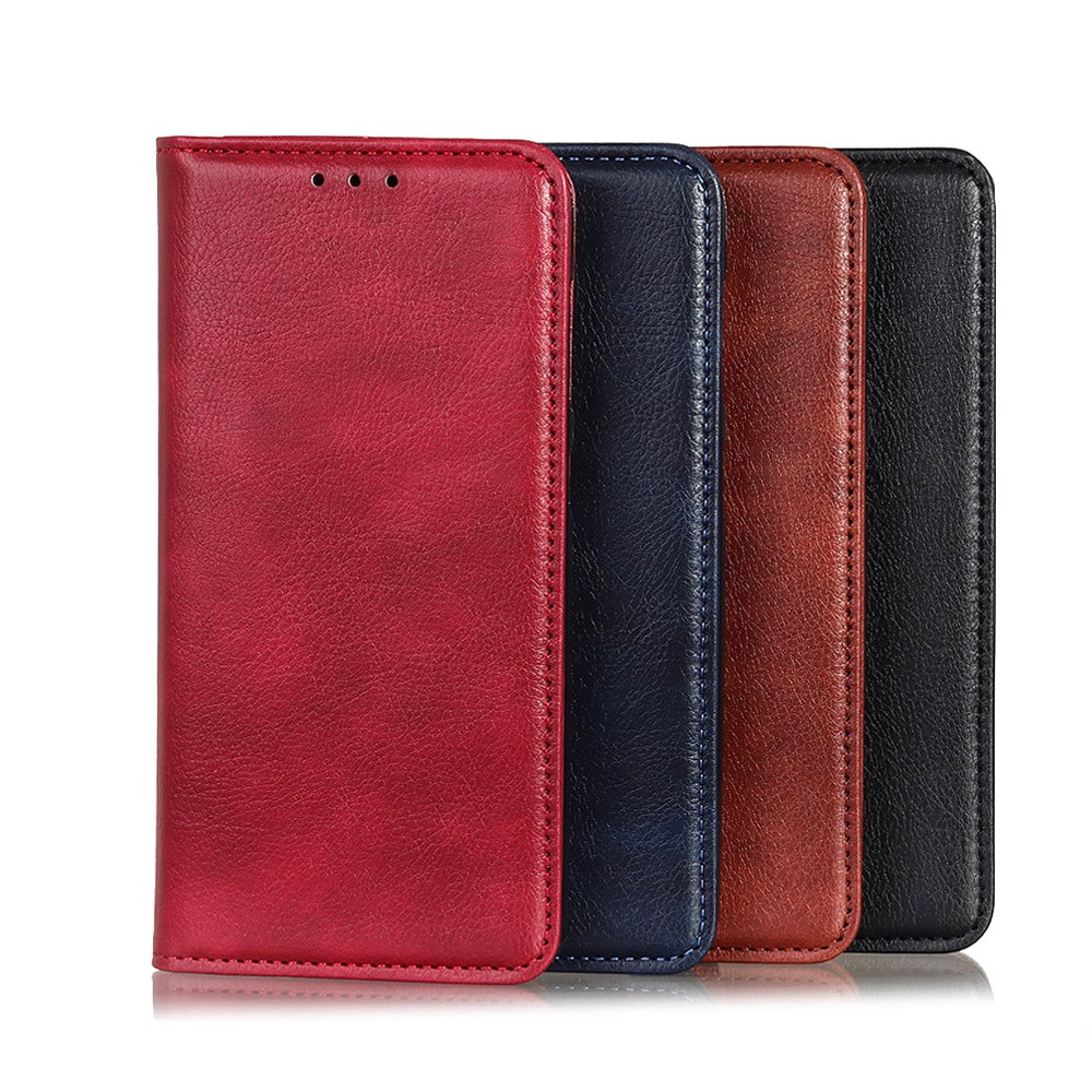 Auto-absorbed Split Leather Litchi Texture Case with Stand & Wallet for Xiaomi Poco M3 Pro 4G/Poco M3 Pro 5G/Note 10 5G - Black-10