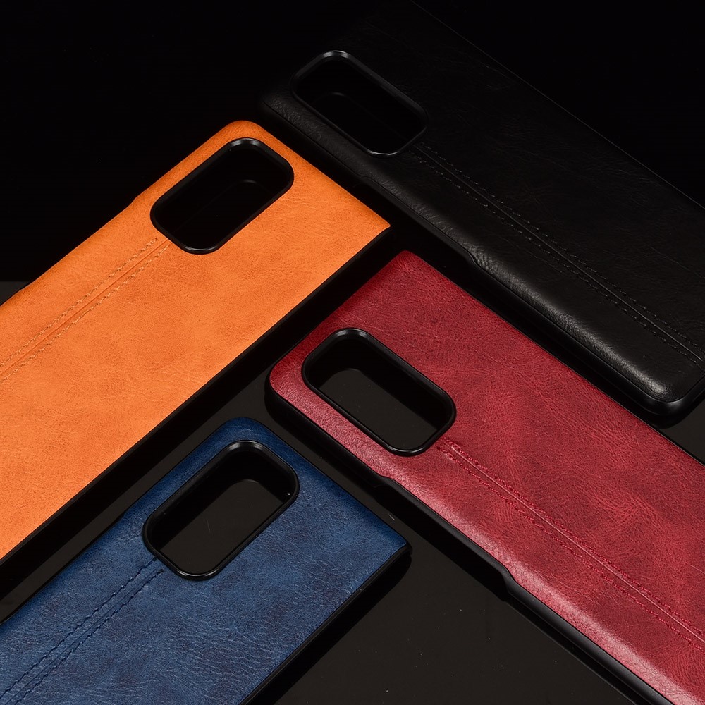 Stitching Line Design PU Leather Coated PC+TPU Phone Case for Xiaomi Mi Mix Fold - Black-8