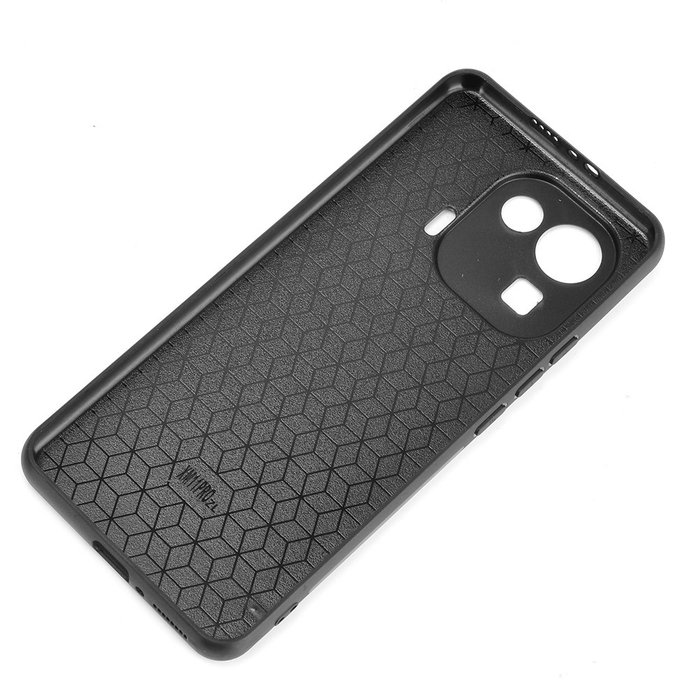 Stitching Line Design PU Leather Coated PC+TPU Phone Case for Xiaomi Mi 11 Pro - Black-5