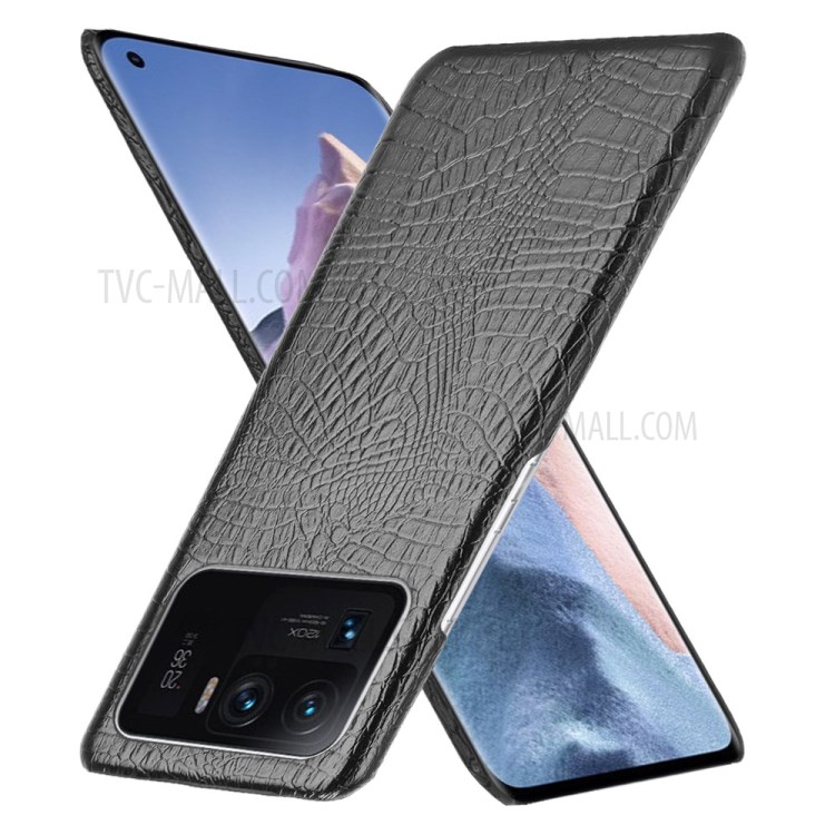 Crocodile Texture Leather Coated Hard PC Phone Cover Case for Xiaomi Mi 11 Ultra - Black-2