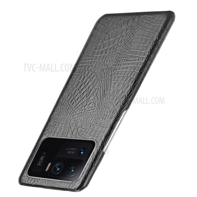 Crocodile Texture Leather Coated Hard PC Phone Cover Case for Xiaomi Mi 11 Ultra - Black-3