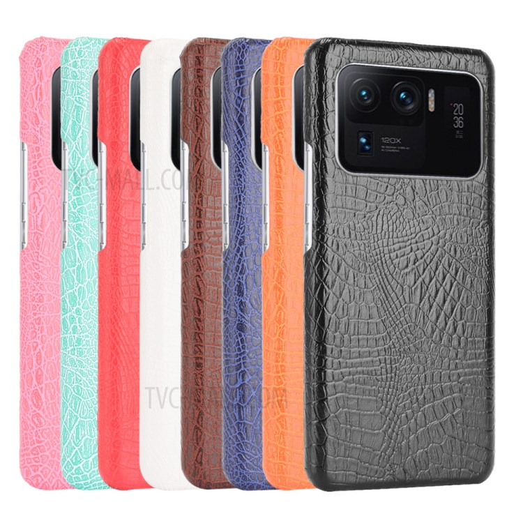 Crocodile Texture Leather Coated Hard PC Phone Cover Case for Xiaomi Mi 11 Ultra - Black-7