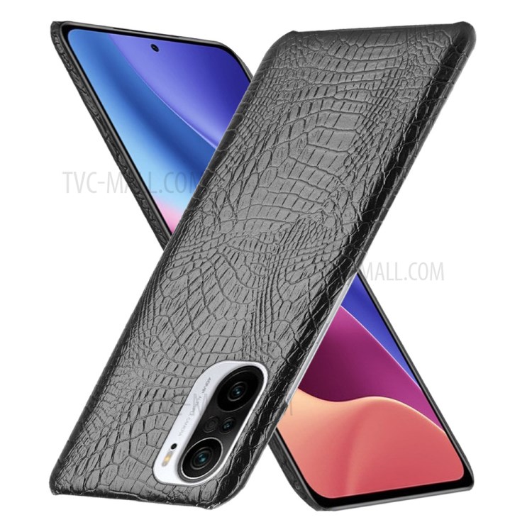 Crocodile Texture Leather Coated Hard PC Phone Cover Case for Xiaomi Mi 11X / 11X Pro / Mi 11i / Poco F3 / Redmi K40 / K40 Pro - Black-2