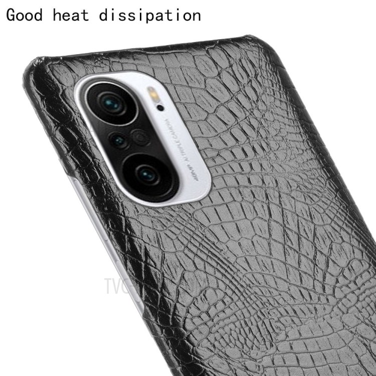 Crocodile Texture Leather Coated Hard PC Phone Cover Case for Xiaomi Mi 11X / 11X Pro / Mi 11i / Poco F3 / Redmi K40 / K40 Pro - Black-5
