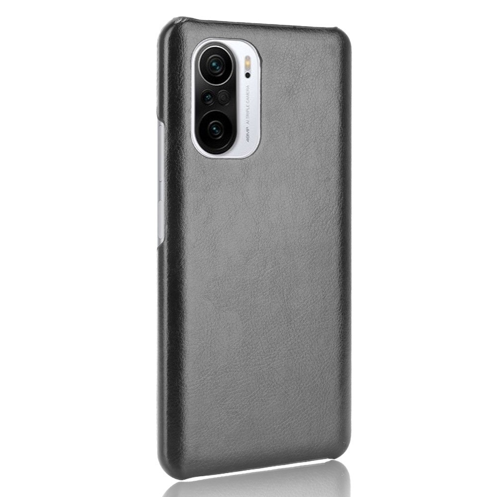 Hard PC Coated with Litchi Texture Leather Phone Case for Xiaomi Mi 11X / 11X Pro / Mi 11i / Poco F3 / Redmi K40 / K40 Pro - Black-3