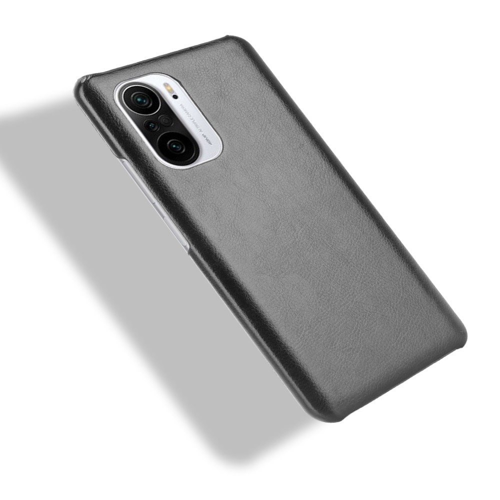 Hard PC Coated with Litchi Texture Leather Phone Case for Xiaomi Mi 11X / 11X Pro / Mi 11i / Poco F3 / Redmi K40 / K40 Pro - Black-4
