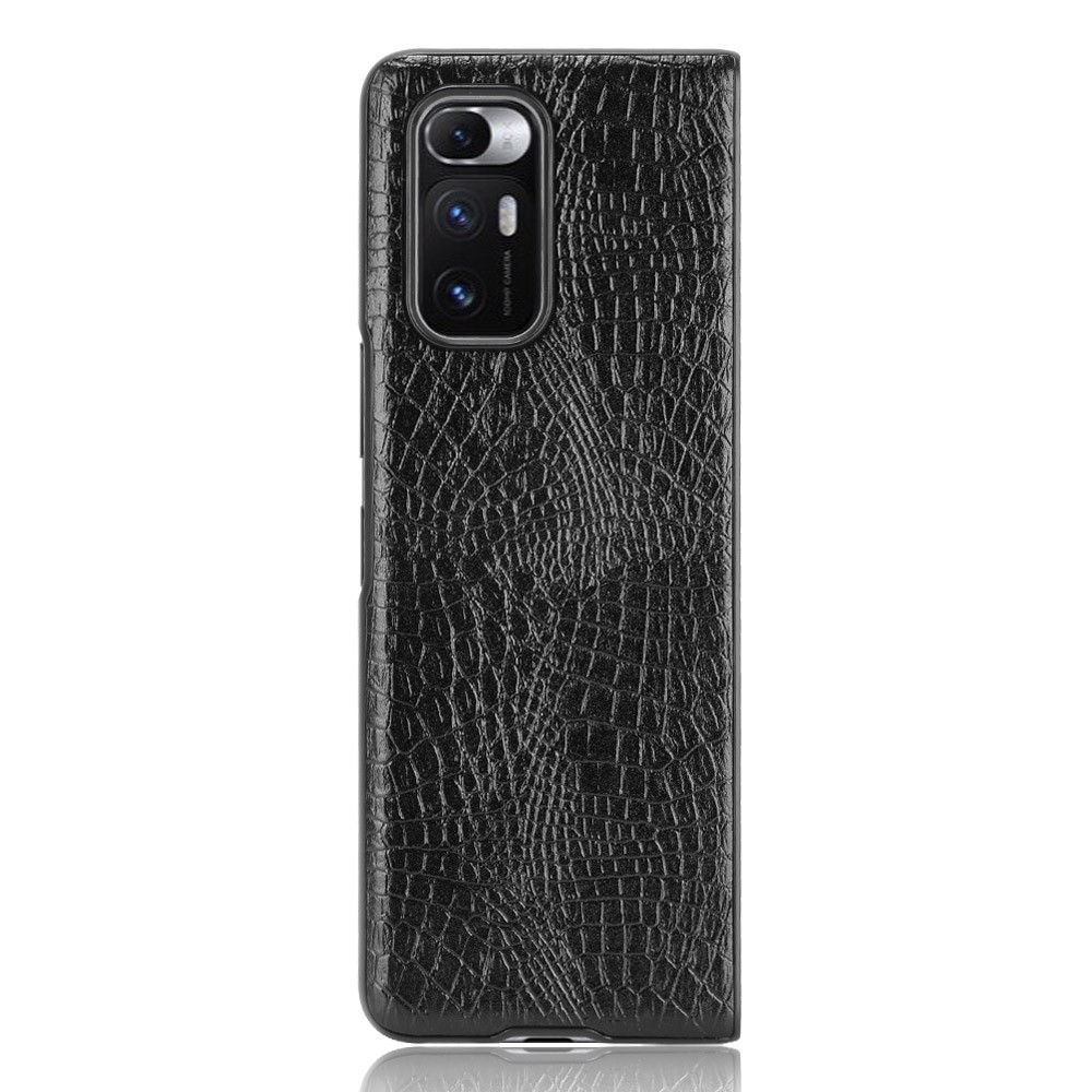 Crocodile Texture Leather Coated Hard PC Phone Cover Case for Xiaomi Mi Mix Fold - Black-3