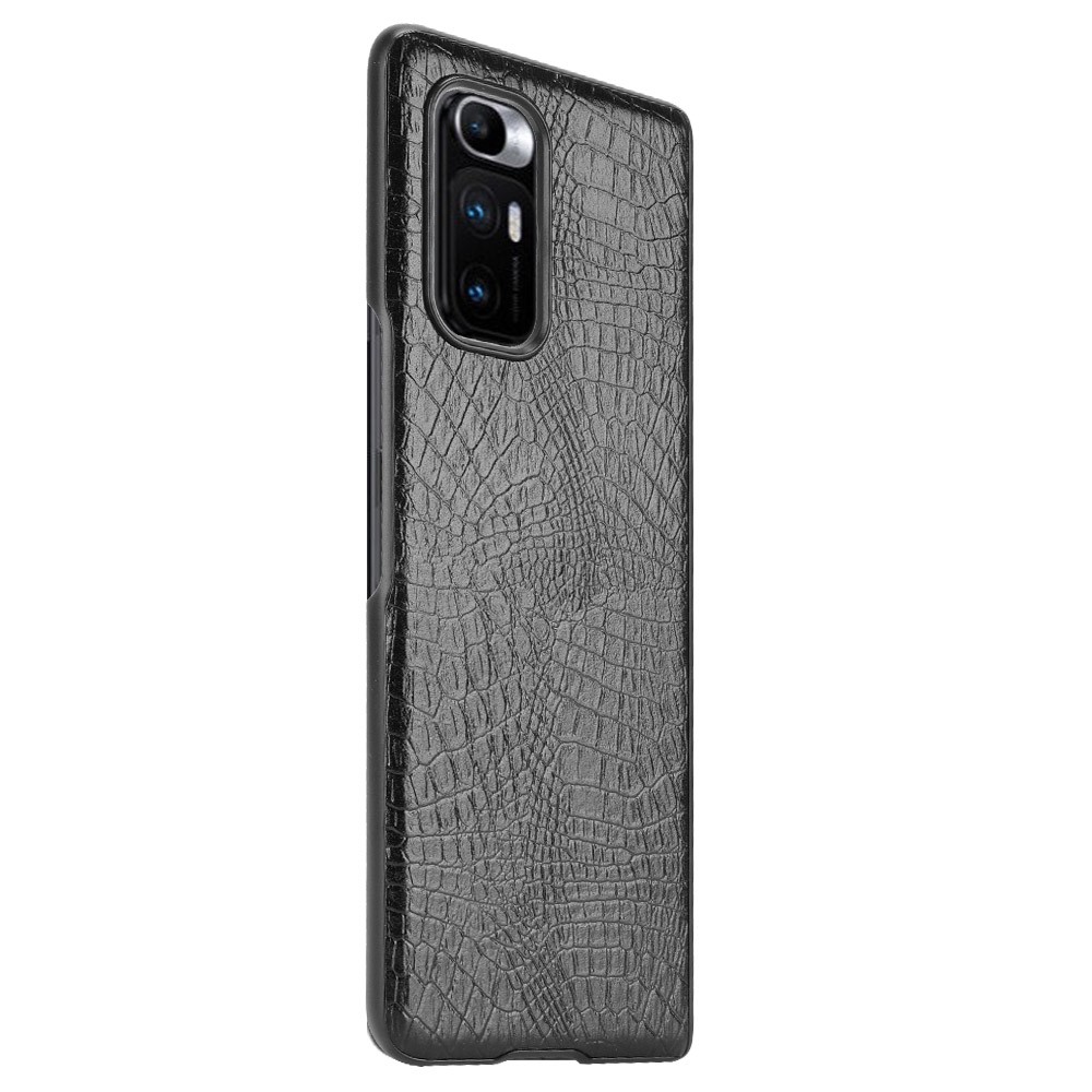 Crocodile Texture Leather Coated Hard PC Phone Cover Case for Xiaomi Mi Mix Fold - Black-4
