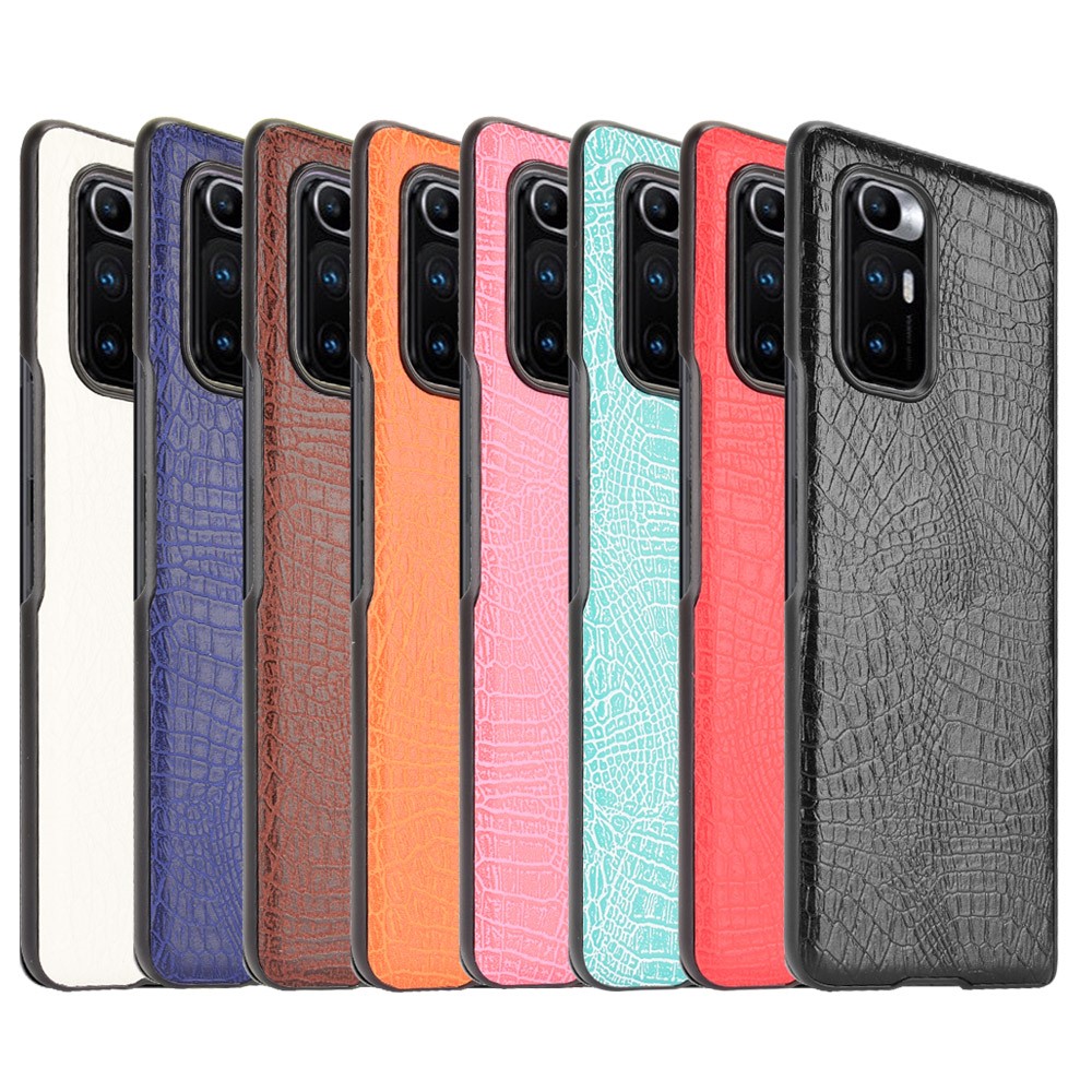 Crocodile Texture Leather Coated Hard PC Phone Cover Case for Xiaomi Mi Mix Fold - Black-6
