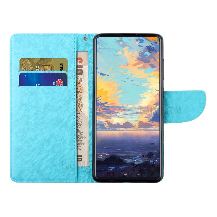 Pattern Printing Leather Wallet Case for Xiaomi Redmi Note 10 Pro/Redmi Note 10 Pro Max - Butterfly and Flower-9