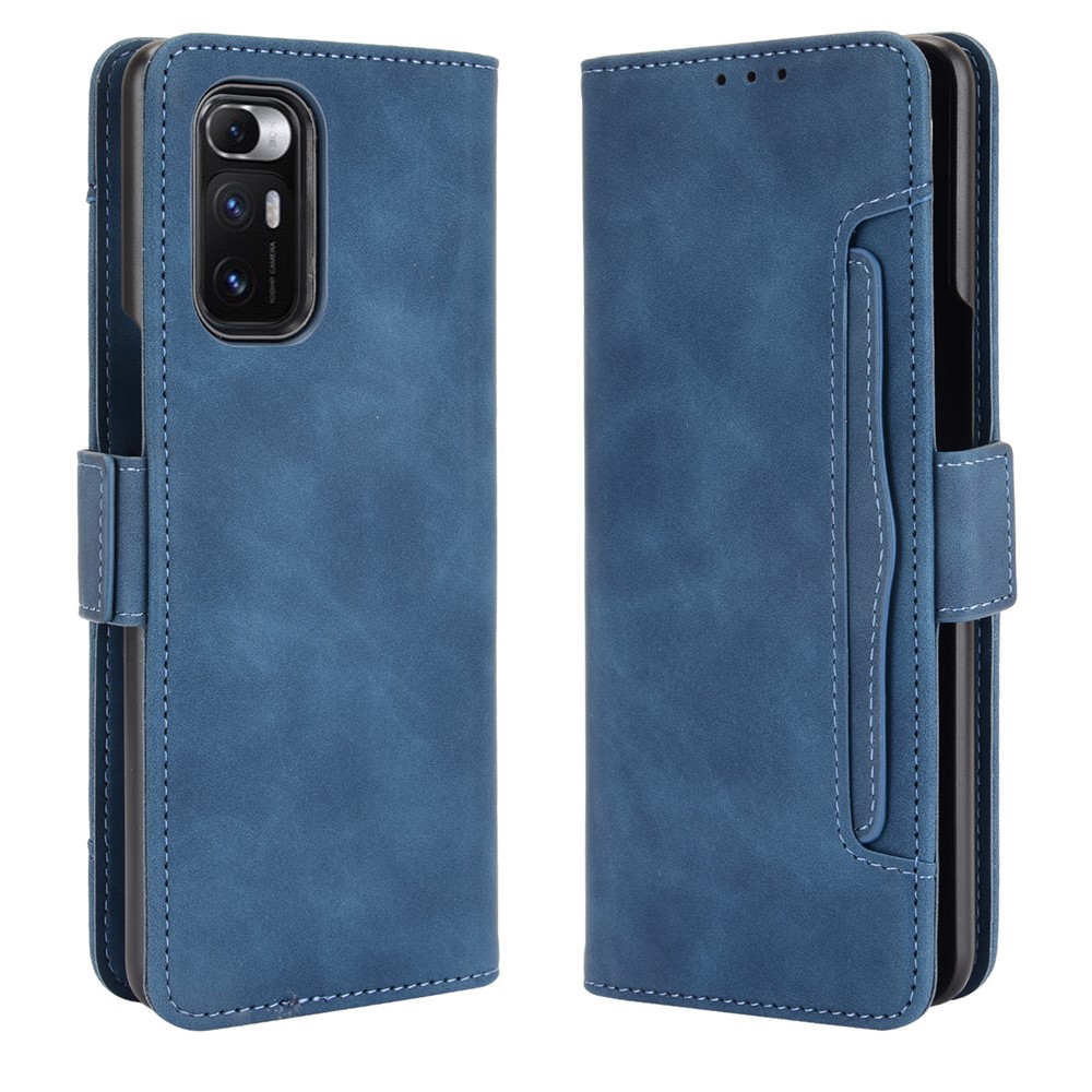 Multiple Card Slots Wallet Leather Mobile Phone Case with Flip Stand for Xiaomi Mi Mix Fold - Blue-1