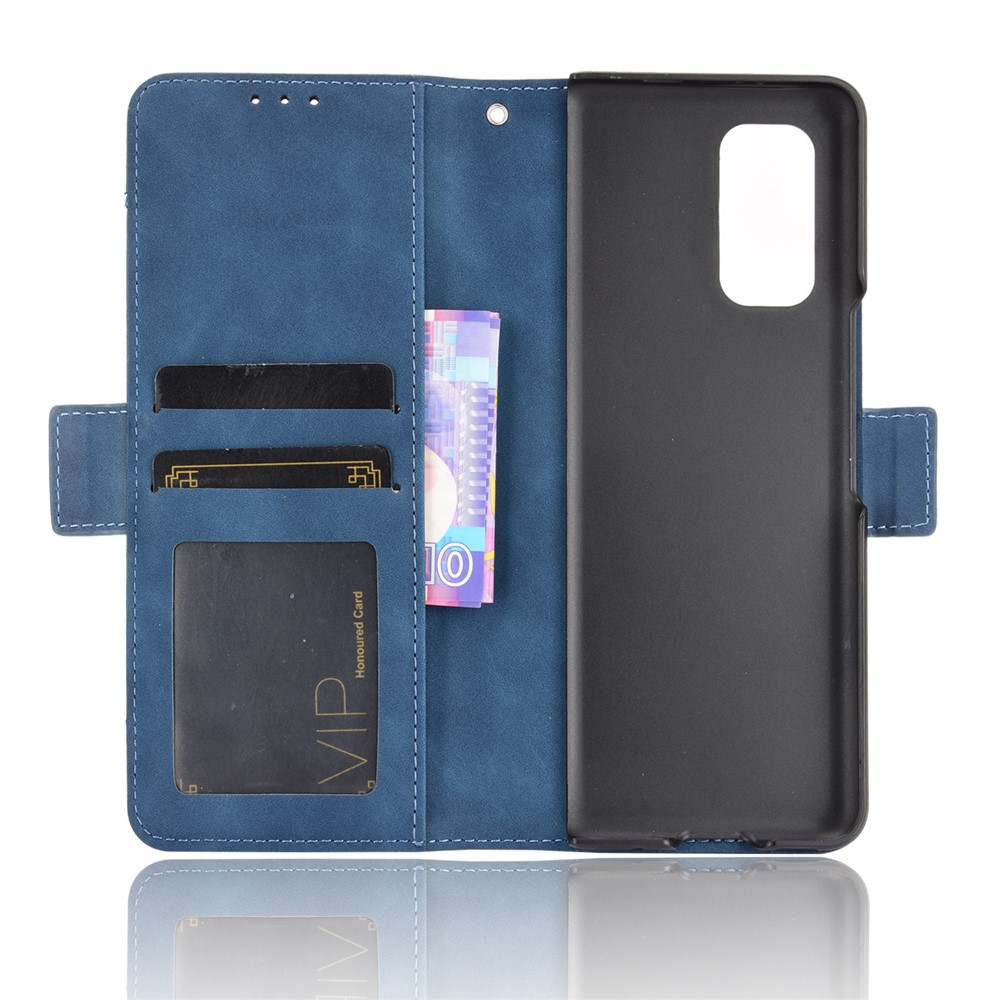 Multiple Card Slots Wallet Leather Mobile Phone Case with Flip Stand for Xiaomi Mi Mix Fold - Blue-3