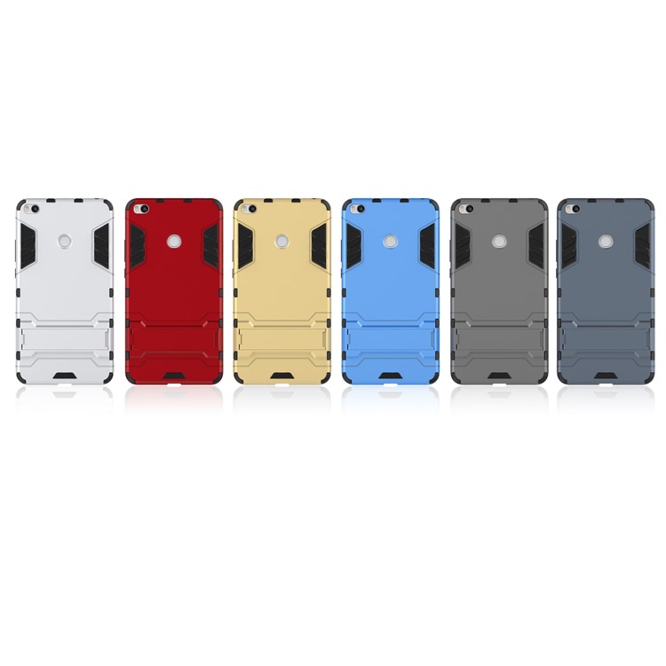 Cool Guard Plastic TPU Hybrid Case for Xiaomi Mi Max 2 - White-3