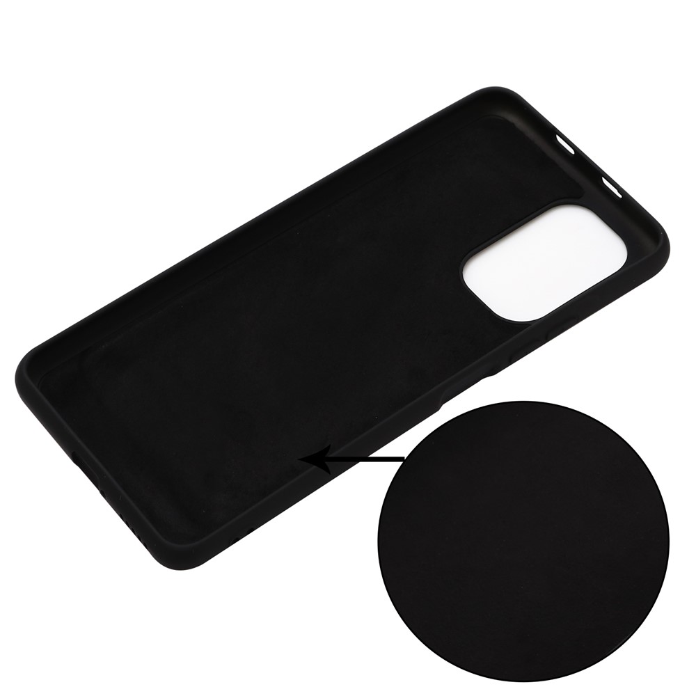 Custodia Per Telefono Morbido in Silicone Liquido a Colore Solido Con Cinturino Per Xiaomi Poco M3 Pro 5G/Redmi Nota 10 5G/10T 5G - Nero