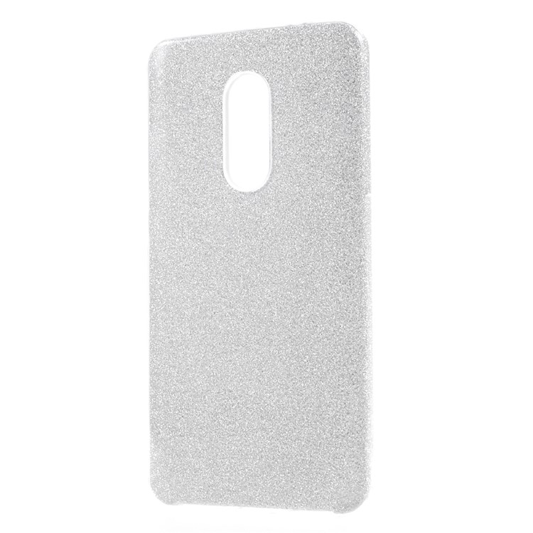 Pure Color PC + TPU + Glitter Paper Case for Xiaomi Redmi Note 4X - Silver-2