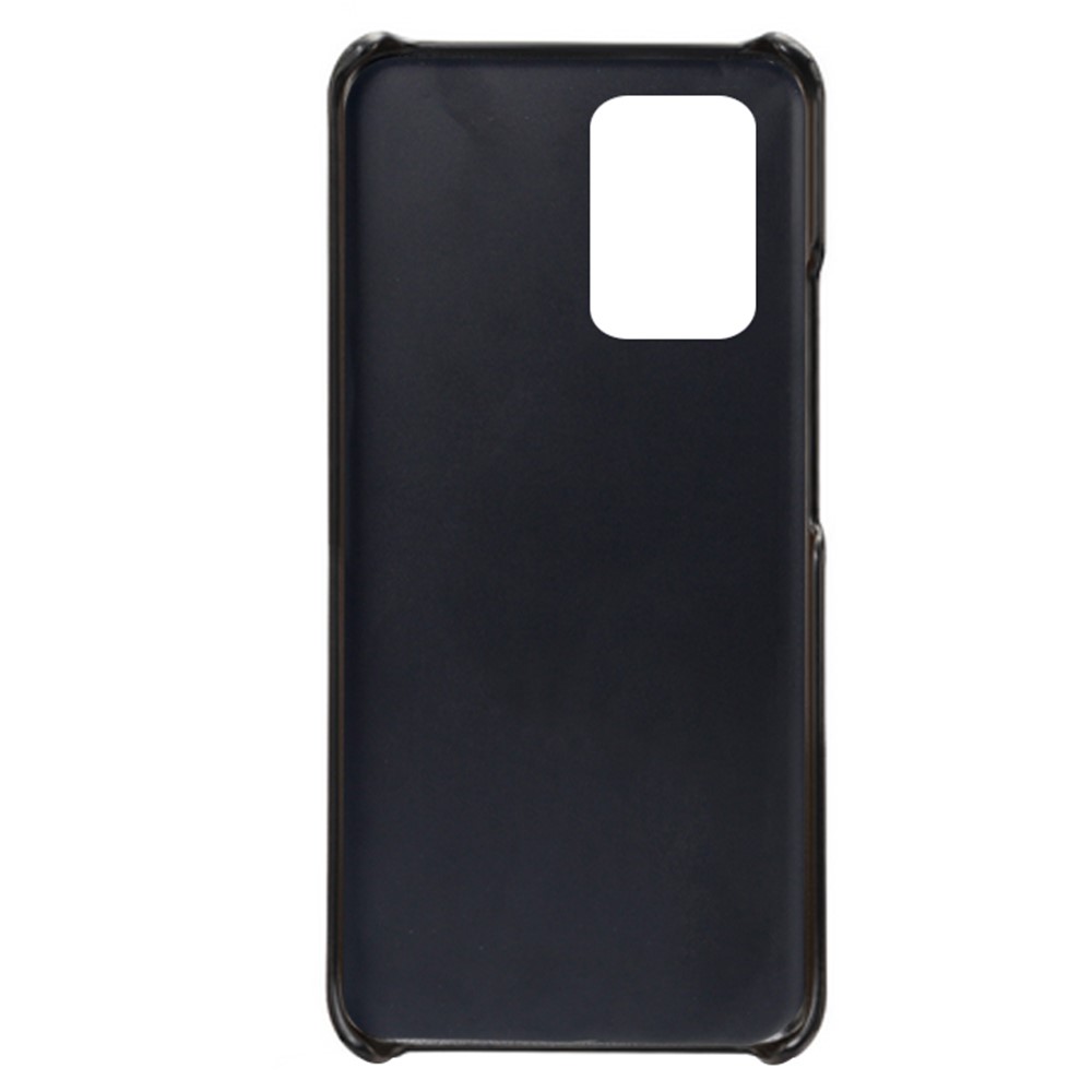 KSQ Leather Coated PC Case Mobile Phone Cover with Double Card Slots for Xiaomi Redmi Note 10 Pro 5G (China) - Black-4
