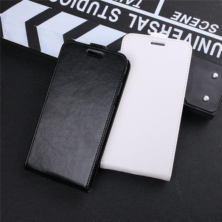 Crazy Horse Leather Vertical Card Slot Case for Xiaomi Redmi 4X - Black-6