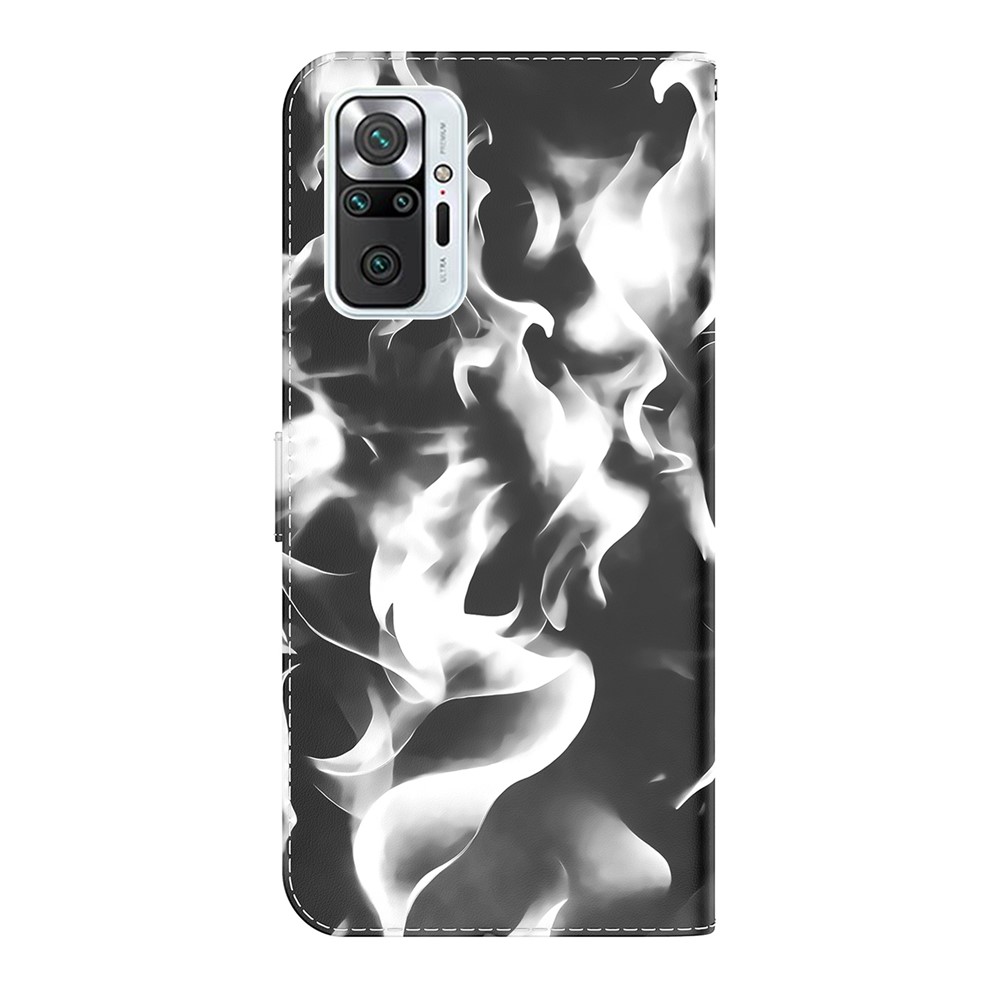 Fog Pattern Printing Leather Wallet Design Stand Phone Cover for Xiaomi Redmi Note 10 Pro Max / Redmi Note 10 Pro - Black-4
