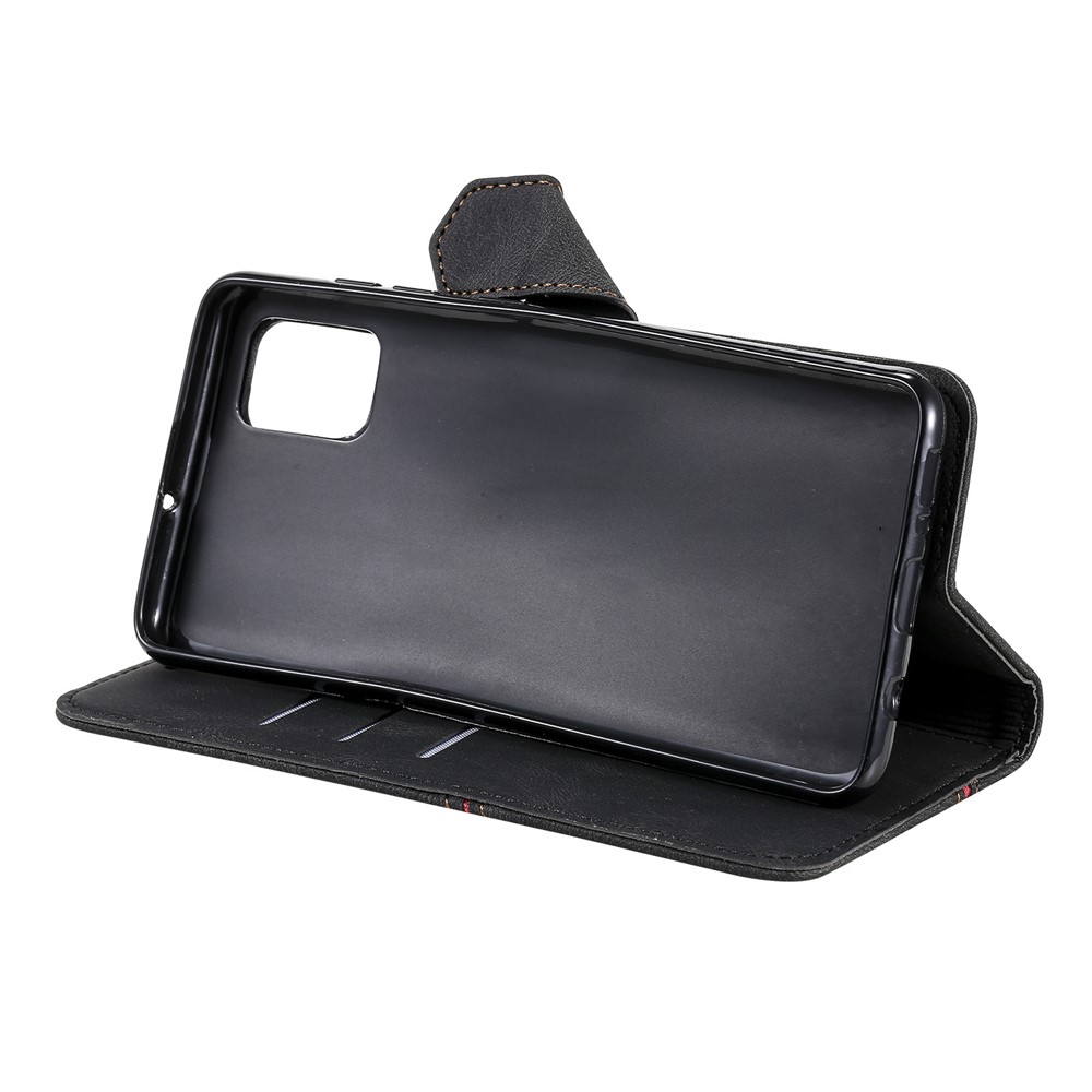 Skin-touch Feel Tri-color Splicing PU Leather Flip Case Wallet Stand Cellphone Cover for Xiaomi Redmi Note 10 5G/Poco M3 Pro 4G/Poco M3 Pro 5G - Black-6