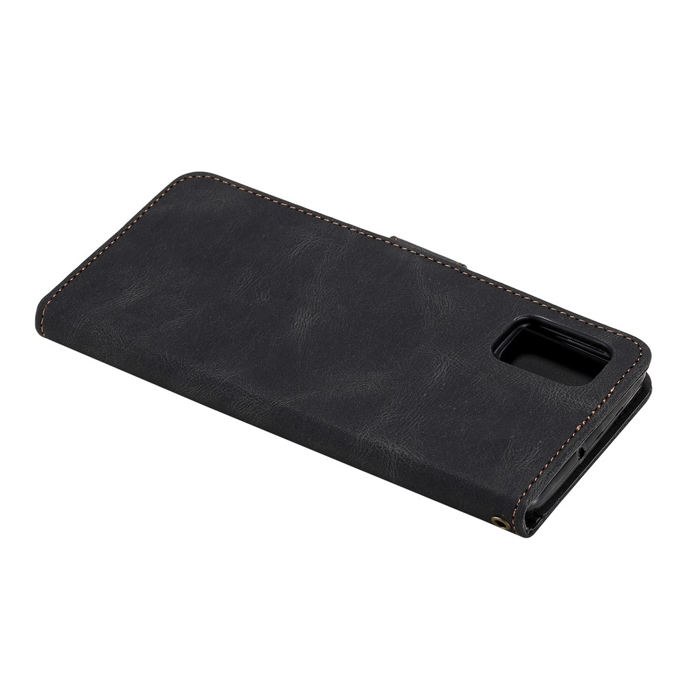 Skin-touch Feel Tri-color Splicing PU Leather Flip Case Wallet Stand Cellphone Cover for Xiaomi Redmi Note 10 5G/Poco M3 Pro 4G/Poco M3 Pro 5G - Black-8