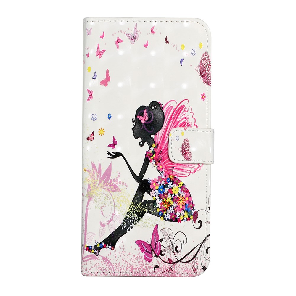 Full Protection 3D Pattern Printing Magnetic Folio PU Leather Shockproof Stand Flip Cover for Xiaomi Redmi Note 10 4G / Redmi Note 10S - Fairy-2