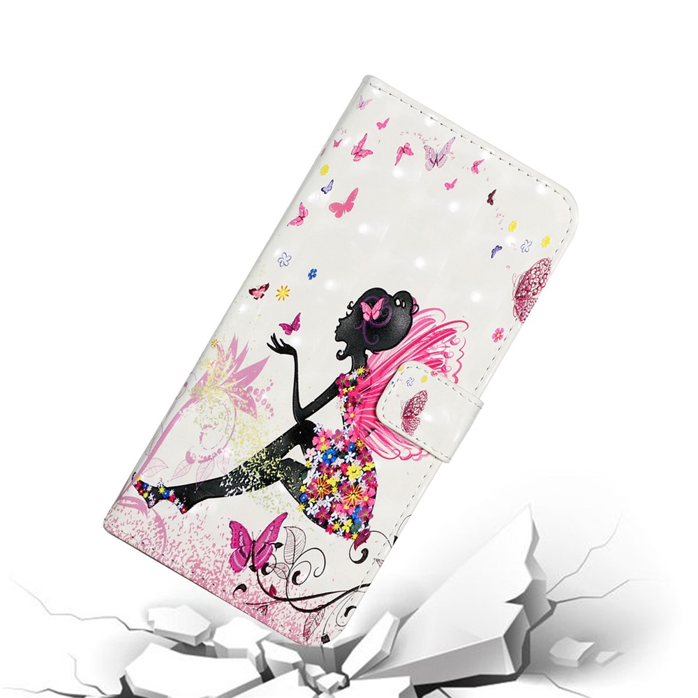 Full Protection 3D Pattern Printing Magnetic Folio PU Leather Shockproof Stand Flip Cover for Xiaomi Redmi Note 10 4G / Redmi Note 10S - Fairy-7