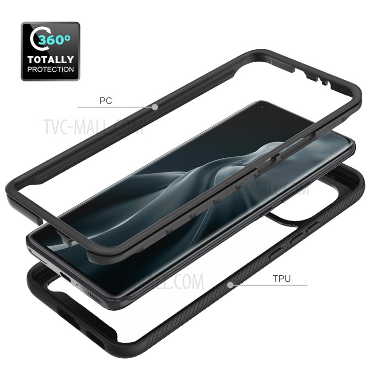 PC + TPU + Caso Híblico de Acrílico Tampa de Proteção Full Telefone Para Xiaomi Mi 11 - Preto