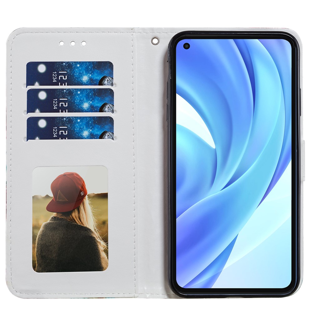 Wallet Design Pattern Printing Leather Phone Case Stand Cover for Xiaomi Mi 11 Lite 4G/5G - Dreamcatcher-5