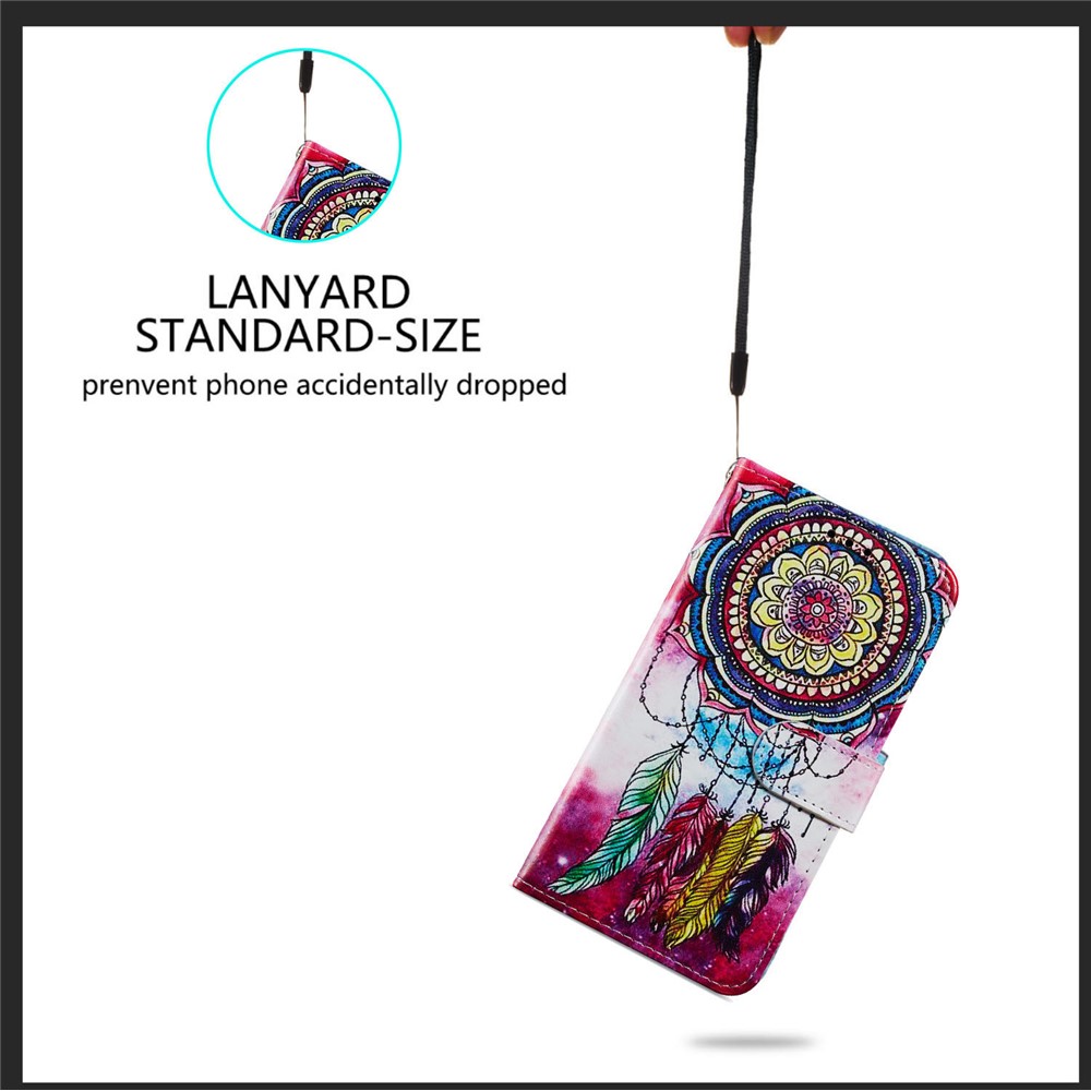 Wallet Design Pattern Printing Leather Phone Case Stand Cover for Xiaomi Mi 11 Lite 4G/5G - Dreamcatcher-6