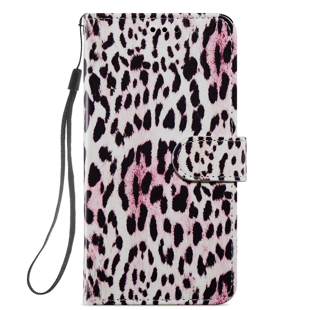 Pattern Printing Wallet Design Leather Phone Case Cover with Stand for Xiaomi Redmi K40/K40 Pro/Mi 11i/Poco F3 - Leopard-2