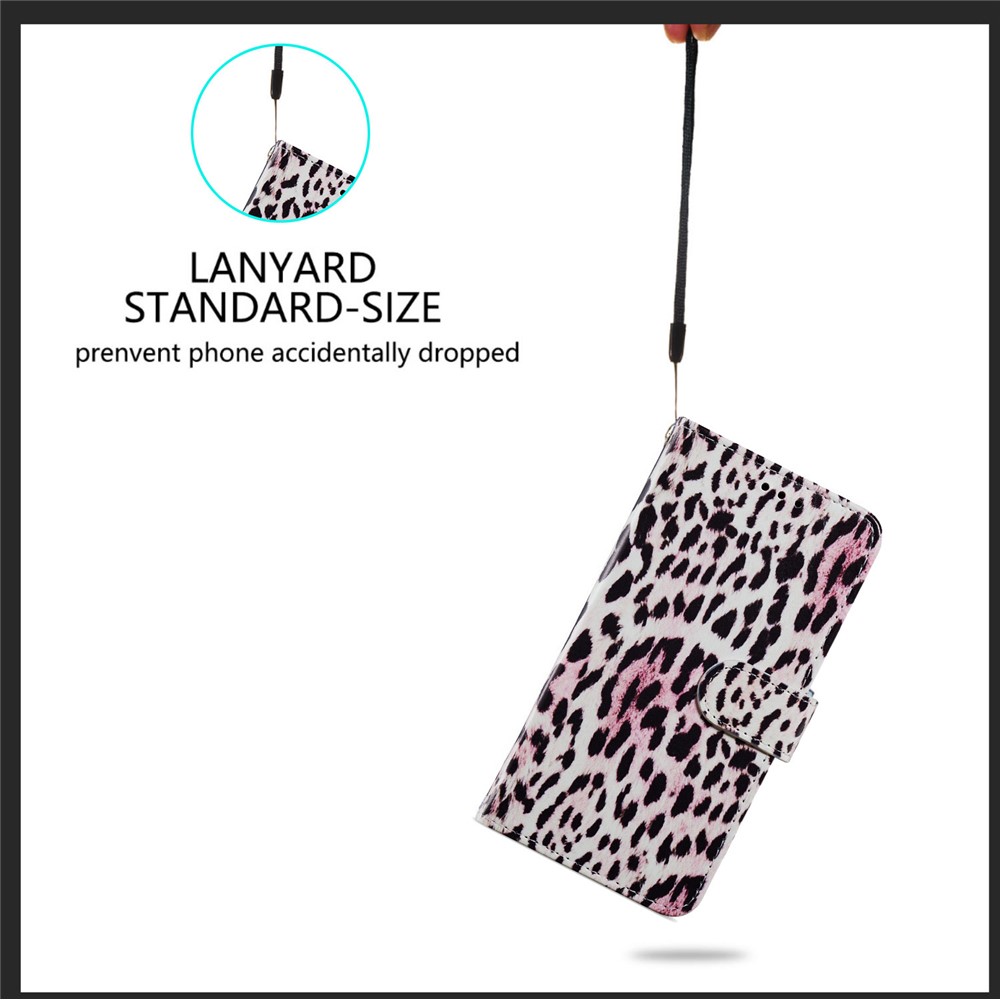 Pattern Printing Wallet Design Leather Phone Case Cover with Stand for Xiaomi Redmi K40/K40 Pro/Mi 11i/Poco F3 - Leopard-5