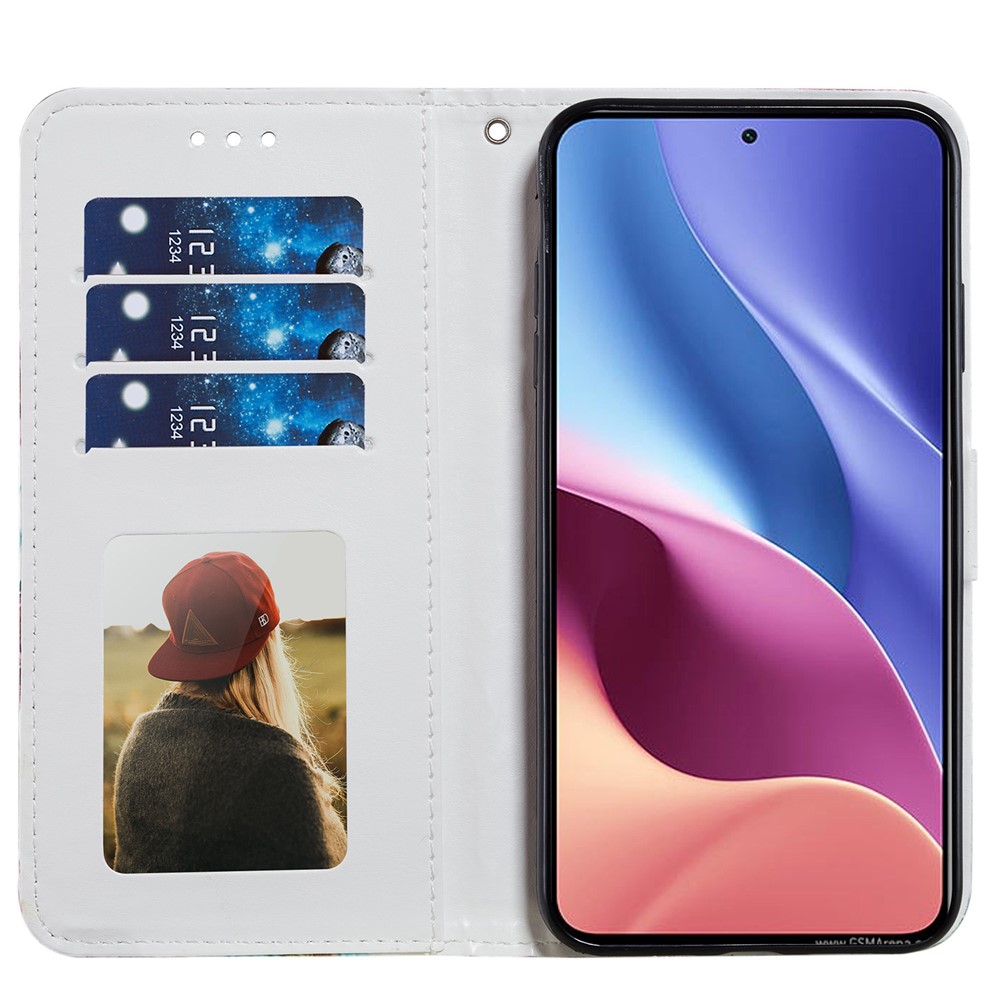 Pattern Printing Wallet Design Leather Phone Case Cover with Stand for Xiaomi Redmi K40/K40 Pro/Mi 11i/Poco F3 - Leopard-6