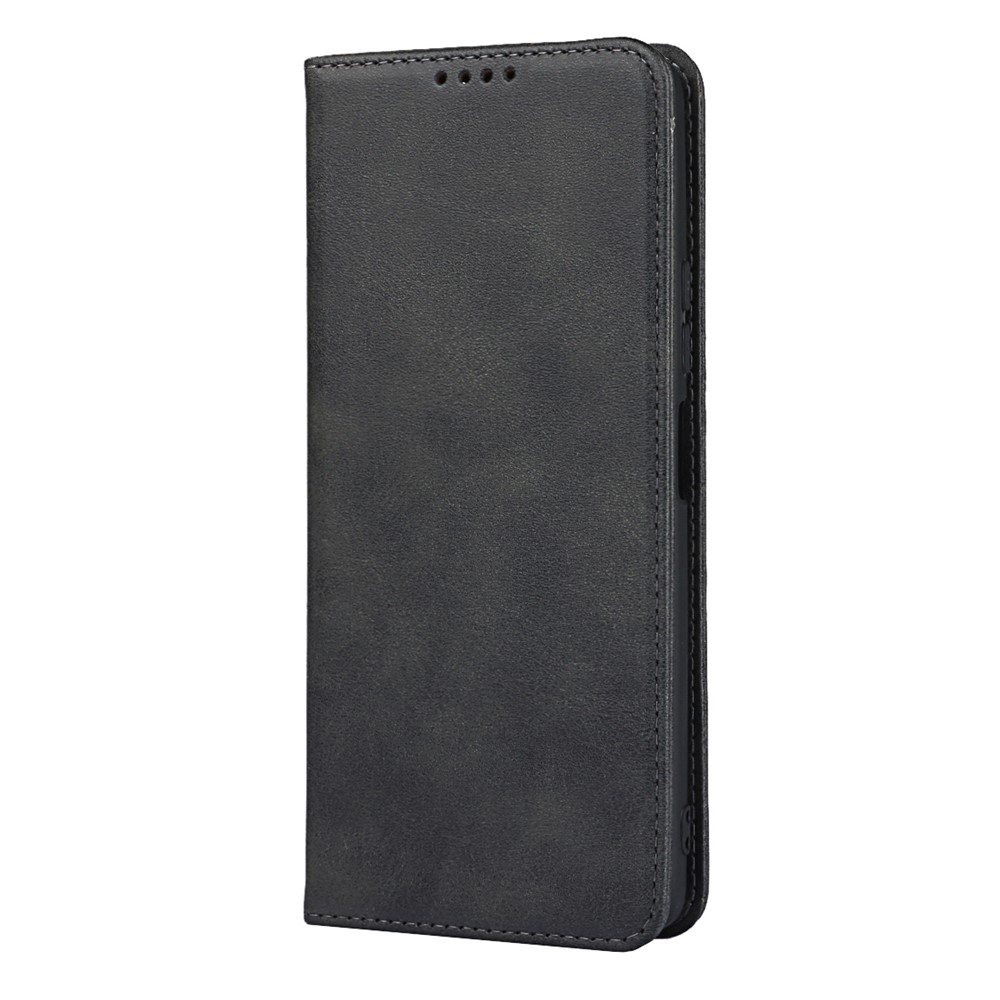 Auto-absorbed Wallet Stand Design Protective Leather Case for Xiaomi Redmi Note 10 Pro - Black-2