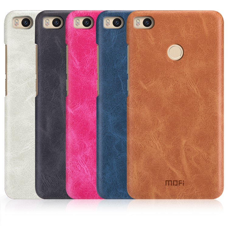 MOFI Leather Coated Hard PC Phone Case for Xiaomi Mi Max 2 - Black-2