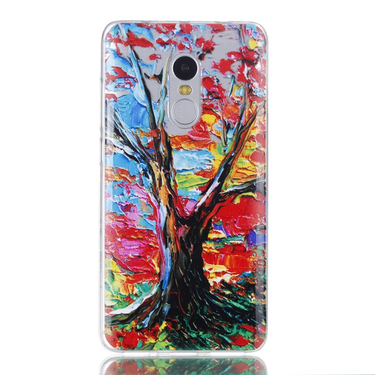 Rubberized Embossed Soft TPU Case for Xiaomi Redmi Note 4 - Tree Trunk-2