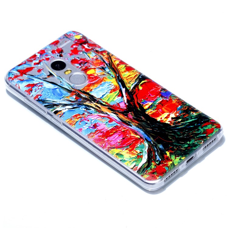 Rubberized Embossed Soft TPU Case for Xiaomi Redmi Note 4 - Tree Trunk-4