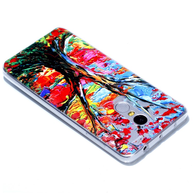 Rubberized Embossed Soft TPU Case for Xiaomi Redmi Note 4 - Tree Trunk-5